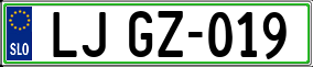 Trailer License Plate